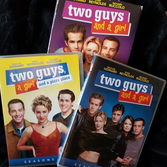 EXTREMELY RARE "Two Guys and a Girl" Complete Series DVD Box Set. - Picture 1 of 16
